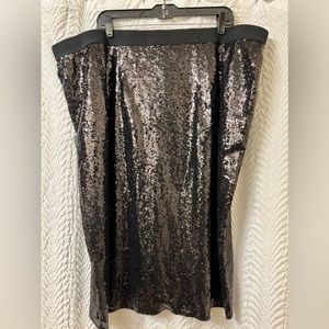 Timeless, Black sequin skirt.